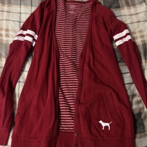 Sooner PINK cardigan